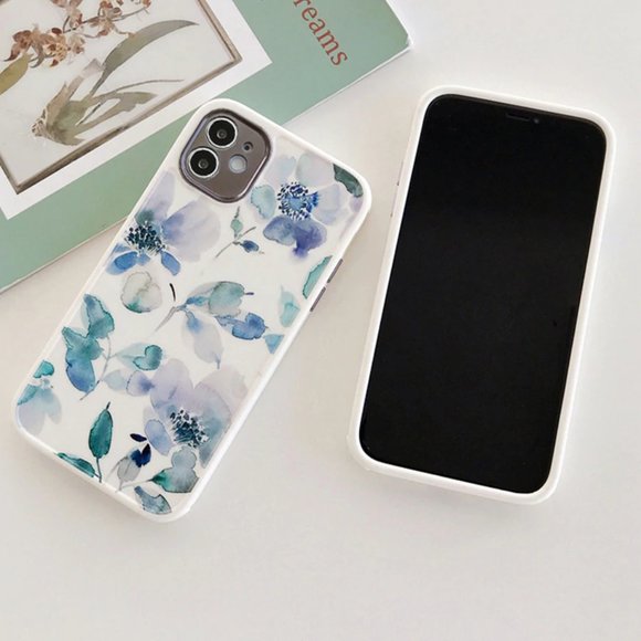 NEW iPhone 12/11/Pro/Max Watercolor Flowers case - Picture 8 of 11